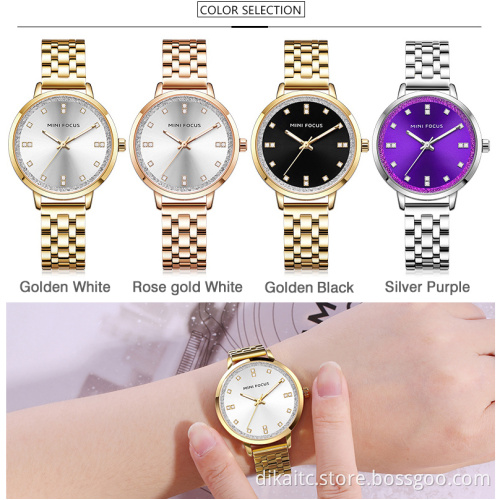 MINI FOCUS Brand Luxury Fashion Women Watch